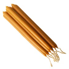 ?️ 44cm Orthodoxe Ritualkerze Naturgelb ✝️ Handgetaucht •Kirchenkerze Tradition