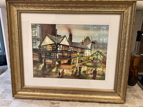 Manchester aquarell gemälde - aquarell,