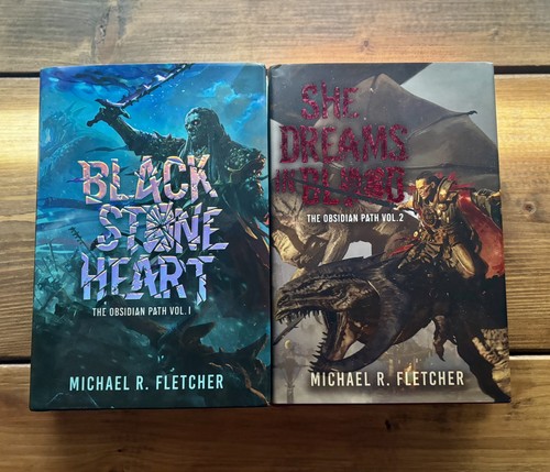 Black stone heart and - stone, she