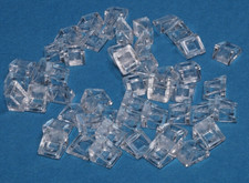 LEGO - 50 Mini - Dachsteine 30 Grad 1x1x2/3 transparent klar / 54200 NEUWARE