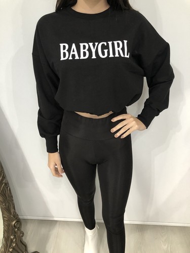 Crop top langarm - crop,