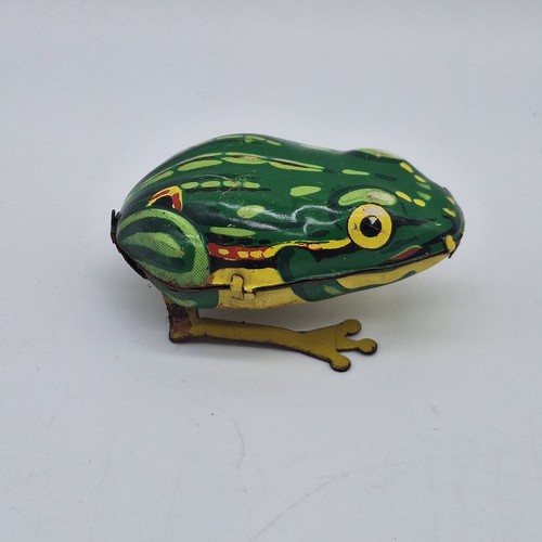 Vintage blechspielzeug frosch - vintage,