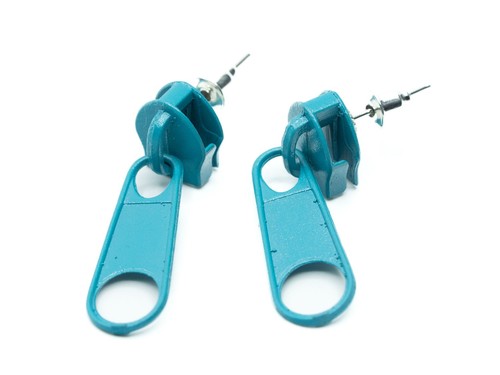 Reißverschluss ohrstecker - reißverschluss,