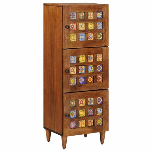 Highboard mit tür - 3, walnuss