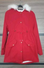 Roter Rotkäppchen Parker gefüttert  ,Größe  L