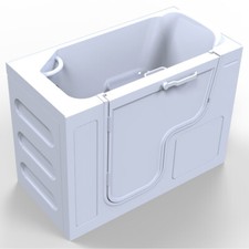 Sitz-Badewanne mit Tür