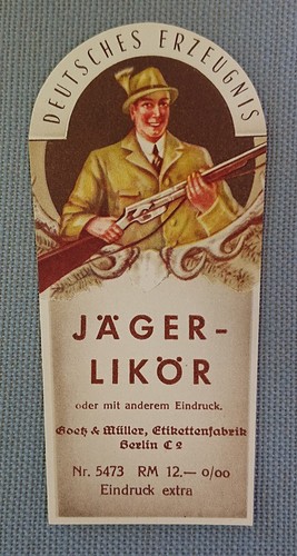 Altes schnapsetikett - altes,