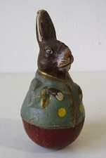 Antiker seltener Osterhase Steh - Auf Figur Pappe vor 1945