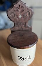 Mehl Behälter Topf Mehlbehälter sehr alt