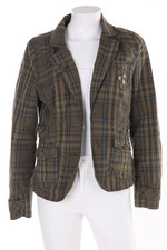 ESPRIT de corp Blazer-Jacke Karo kariert M olivgrün