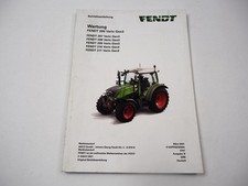 Fendt 207 208 209 210 211 Vario Gen3 Betriebsanleitung Wartung 2021