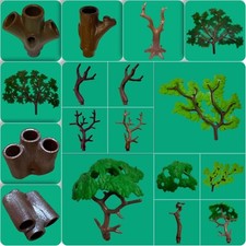 Playmobil® Pflanzen  Baum  Blattwerk Laub  Ast  Baumstamm  Wurzel AUSWAHL #PM166