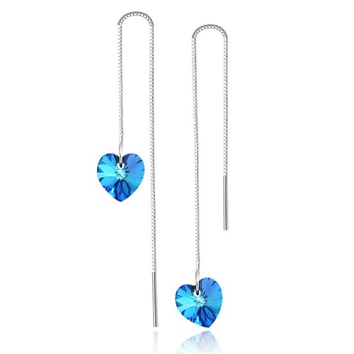 Ohrringe durchzieher blaues - ohrringe,