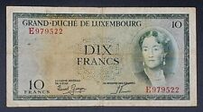 10 Francs Luxemburg / Luxembourg 23.02.1953  ( Dachbodenfund )