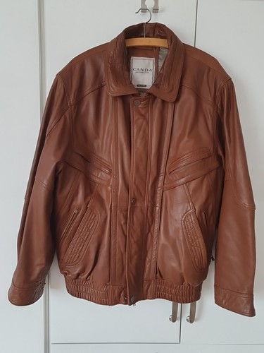 Herren leder jacke braun - herren,