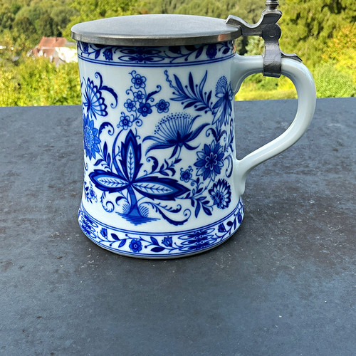 Blau weiß porzellan krug - blau-weiß-porzellan,