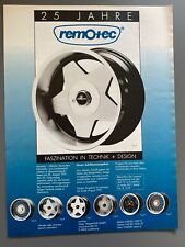 Remotec Leichtmetallfelgen Oldtimer Original 1991 Vintage Advert Werbung Reklame
