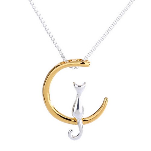 Kette mit anhänger katze - kette,