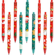 Weihnachts Kugelschreiber 24er Set Schneemann, Weihnachtsmann, Elch, Geschenk