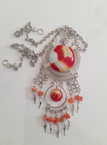 Collier kette mit muranoglas - collier/kette,