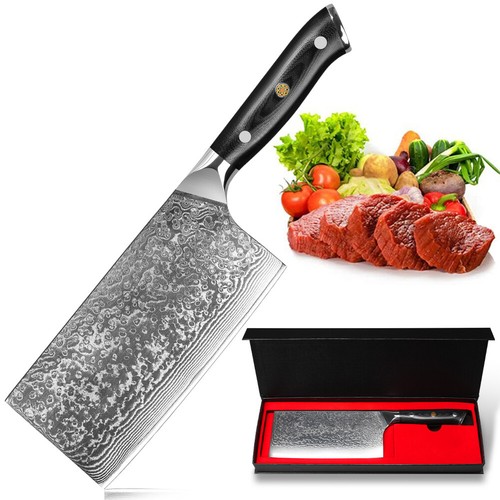 Damast nakiri messer - damast,