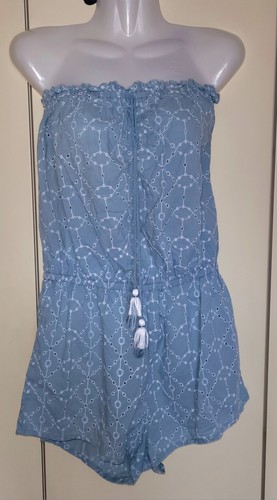 Schulterfreier jumpsuit hosen - schulterfreier,