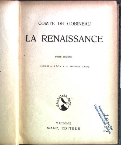 Renaissance tome second - renaissance;,