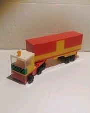 DDR PEBE MINI Auto Truck Auflieger LKW PKW Steckbausteine Spielzeug Formo Lego