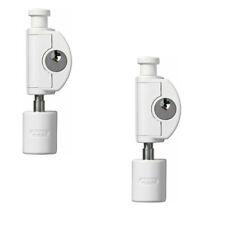 ABUS®  Fenstersicherung FTR70 Zusatzschloss Inkl. 2 Schlüssel [2ER PACK]