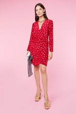  Rixo Abba Minikleid rot Seide