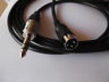 3-pol Din Stecker >6,35 stereo