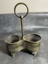 Silber Teller Dekanter Halter Öl Flaschenhalter. Gebraucht