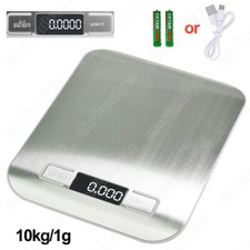 Küchenwaage 10KG/1g Digital Edelstahl LCD Electronic Grammwaage Haushaltswaage