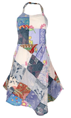 Patchwork unikat sommerkleid - patchwork,