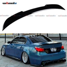 Spoiler für BMW E60 5er 2003-10 Schwarz Glänzend Kofferraum Heckspoiler M4 Lippe