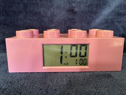 Lego lila rosa stein wecker - lego,