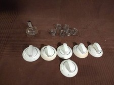 6 Stück Knebel Drehknöpfe mit Lampe von/für BOMANN EH 531 G Elektroherd