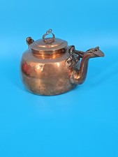 Antiker Kupferkessel Kupfer Kanne Teekanne Wasserkessel alt Vintage