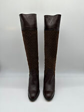 Damen -Stiefel- High Heels - Abs: 9cm - Yorn Boutique -38 - Gl./Wildleder -Braun