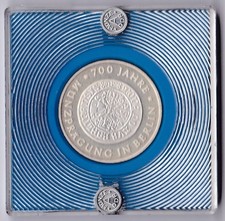 10 Mark 1981   GULDENPROBE   700 Jahre Münzprägung in Berlin  SILBER  Aufl. 2250