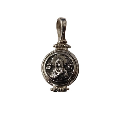 925 silber medaillon anhänger - medaillon,