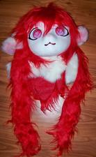 Rotes Schaf Cosplay Head Soft Plüsch Kostüm Maske Convention