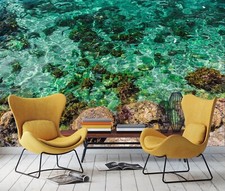 3D Stein See Q8471 Tapete