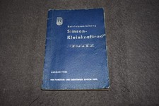 Betriebsanleitung Bedienungsanleitung Simson Kleinkraftrad "Spatz" SR 4-1 1964
