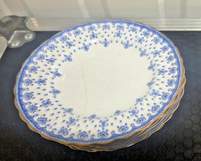 6 x Spode Fleur de Lys blau