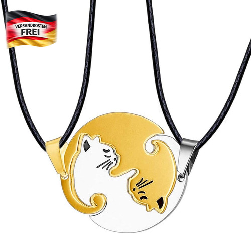 Edelstahl puzzle katzen kette - edelstahl, puzzle-katzen