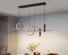 LED-Hänge-Kronleuchter, moderne Hängelampe, 120 cm Esstisch-Kronleuchter,