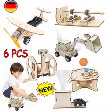 6 in 1 Kinder Physik Wissenschaft Pädagogisches Experimente Kit DIY Montage Wind