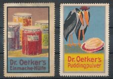 789242) 2 Werbevignetten Dr. Oetker Bielefeld 
