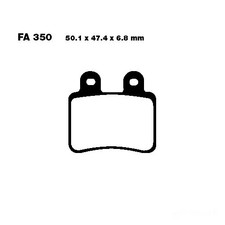 Bremsbelag Bremsbeläge EBC SFAC350 hinten für Peugeot Elyseo 125 DD 2001-2003